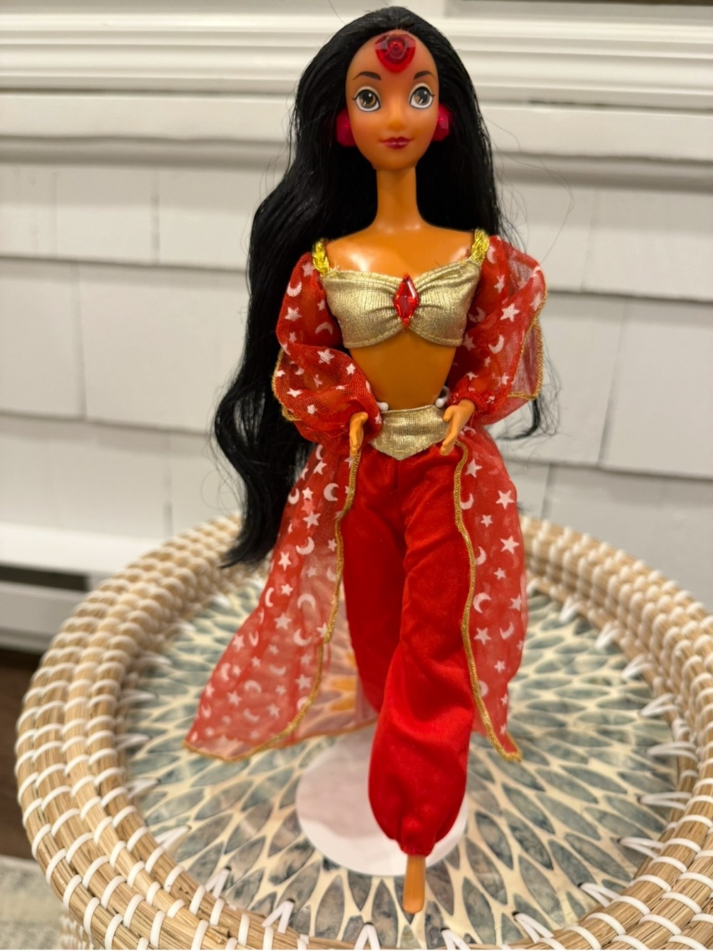 1994 Arabian Lights Jasmine Barbie WORKING lights + Glow in Dark + 4 90s Outfits